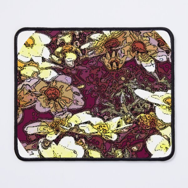 Item preview, flowerbed draw round abstract floral design designed and sold by SmashingDeals.