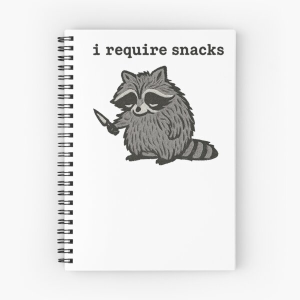 Item preview, I Require Snacks Funny Raccoon designed and sold by Alexandrorakus.