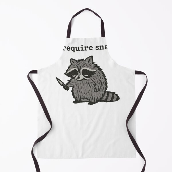 Item preview, I Require Snacks Funny Raccoon designed and sold by Alexandrorakus.