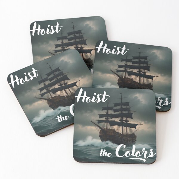 Item preview, Boat - Sailing Pirate Ship Hoist the Colors designed and sold by Navigation Art & Design.