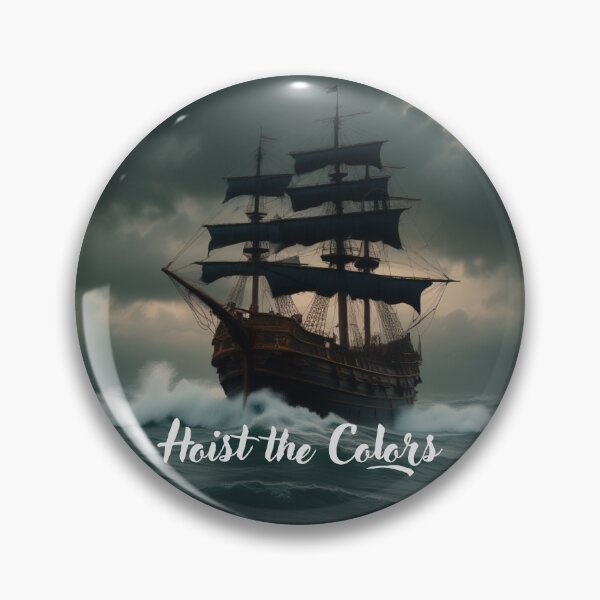 Item preview, Boat - Sailing Pirate Ship Hoist the Colors designed and sold by Navigation Art & Design.