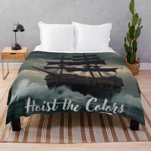 Item preview, Boat - Sailing Pirate Ship Hoist the Colors designed and sold by Navigation Art & Design.