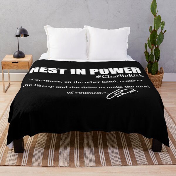 Item preview, Rest In Power Charlie Kirk Greatness Signature Quote Tribute designed and sold by JeyVel.
