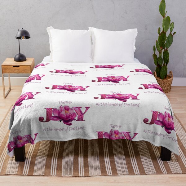 Item preview, There's joy in the house of the Lord - peonies 2 designed and sold by Cane & Abel Creations ..