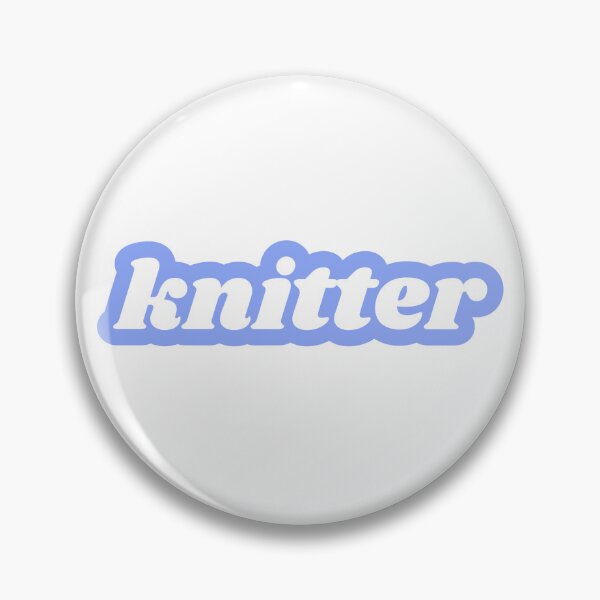 Item preview, knitter simple blue text designed and sold by carminelove.
