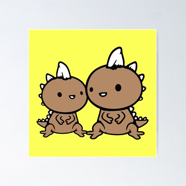 Item preview, 2 Dino Couple Happy Team Stegosaurus Dinosaur Love Friends designed and sold by shirt-o-mat.