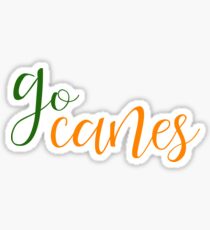 go canes university of miami Sticker