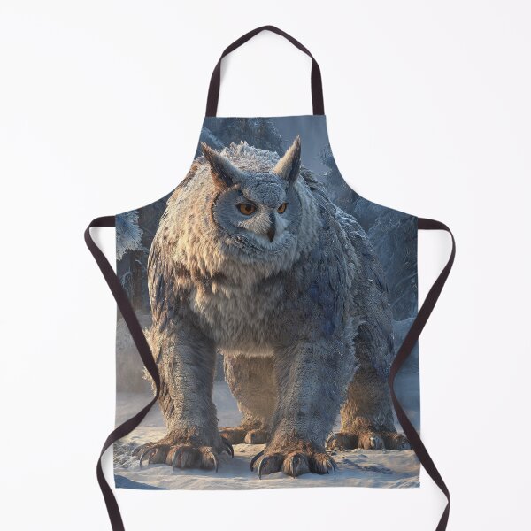 Item preview, Frostbound Owl-Bear: Winter Sentinel designed and sold by ArgentoArt.
