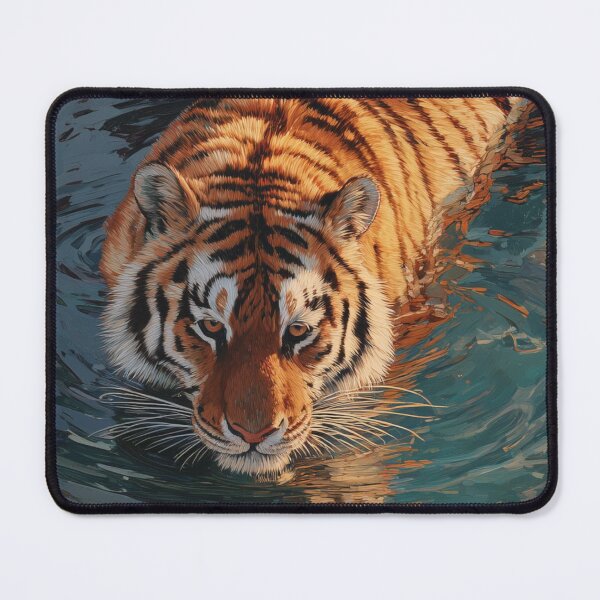 Item preview, Tiger in Water – Graceful Power in Motion designed and sold by Emily Waters.
