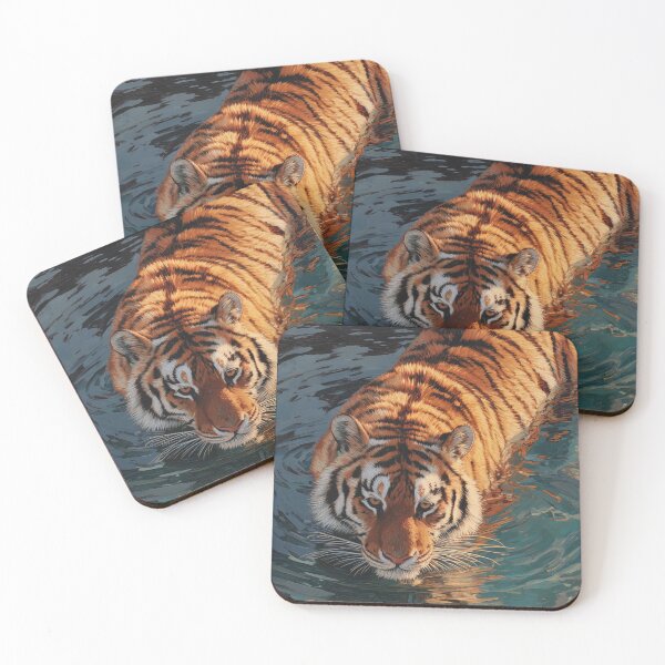 Item preview, Tiger in Water – Graceful Power in Motion designed and sold by Emily Waters.