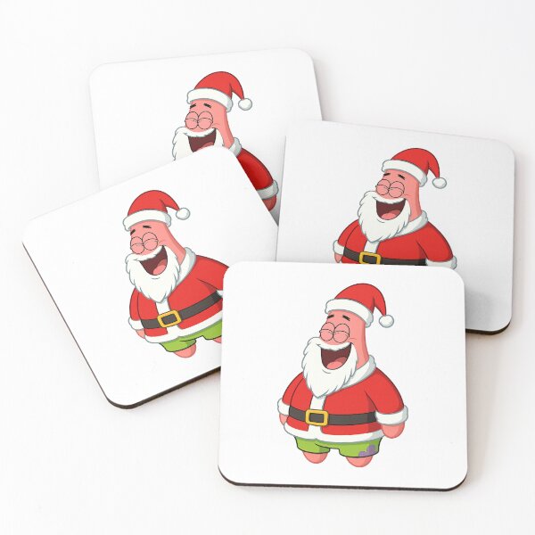 Item preview, Spongebob / Patrick Star Laughing in Santa Claus Outfit designed and sold by DibujandoPorfa.