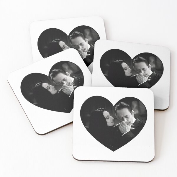 Item preview, Morticia And Gomez Black And White Heart designed and sold by QuriousShopp.