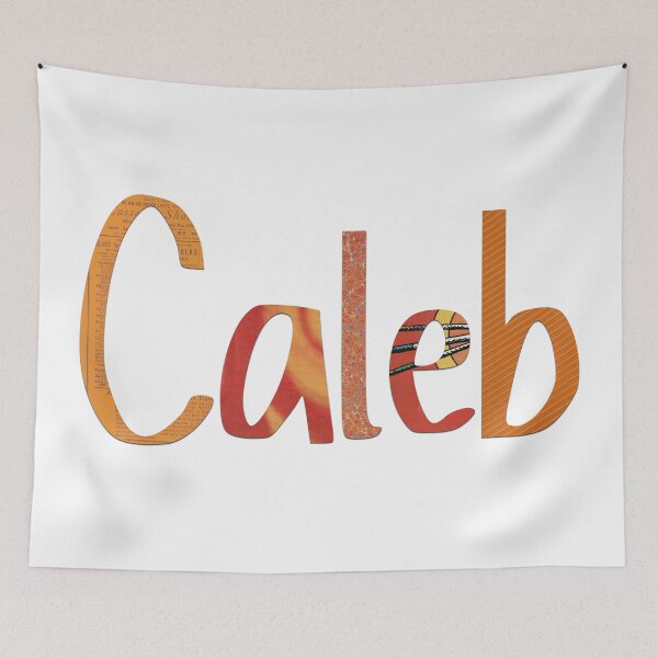 Item preview, Caleb Name Scrapbook Paper Style designed and sold by toowoosh.