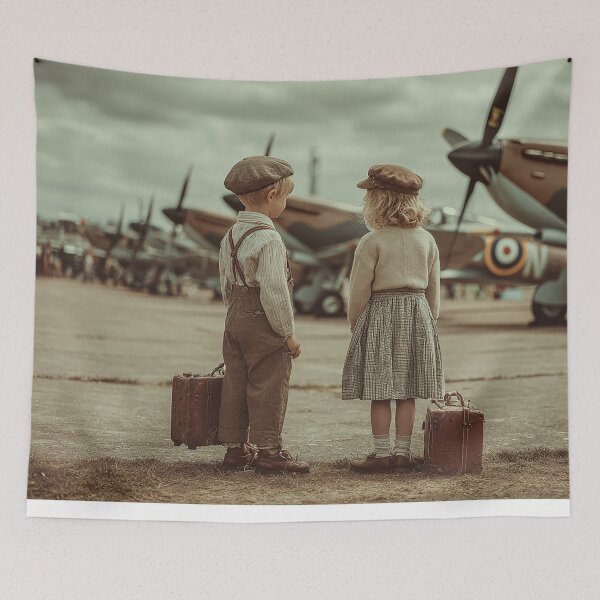 Item preview, Under Spitfire Skies designed and sold by Skyframe Aviation.