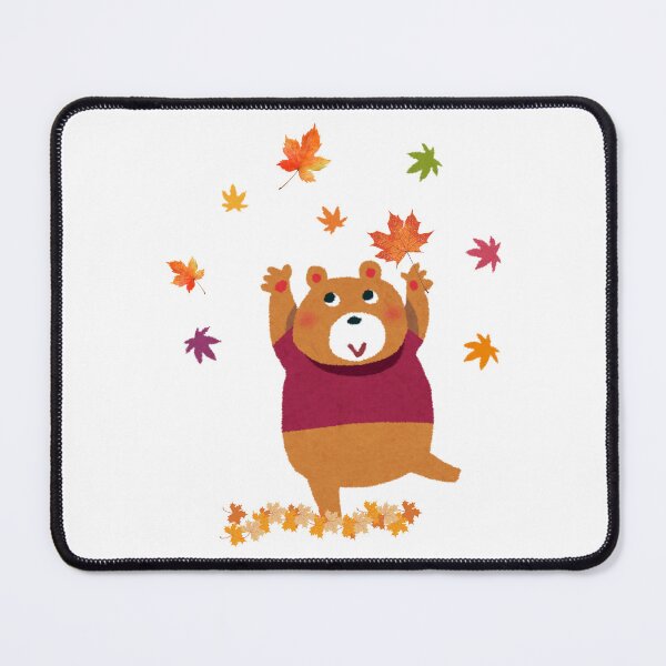 Item preview, Autumn Friends Series – Cute Bear with Fall Leaves designed and sold by Moonssa Design.