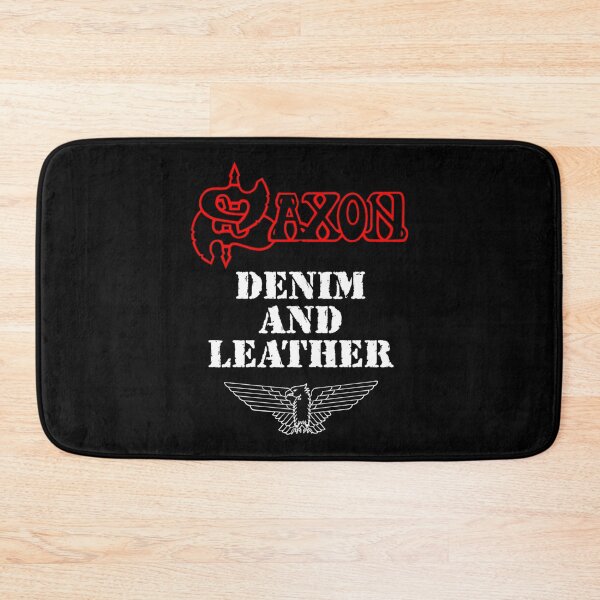 Item preview, Denim and Leather by Saxon - Classic Old School Heavy Metal NWOBHM designed and sold by EmilConnelly.