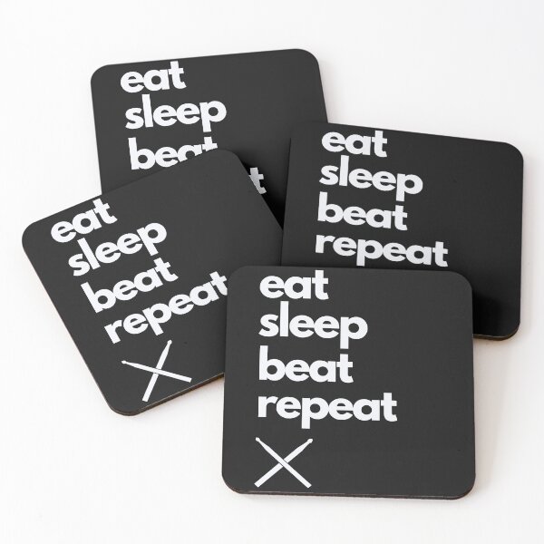 Item preview, Eat Sleep Beat Repeat designed and sold by BlakefourDesign.