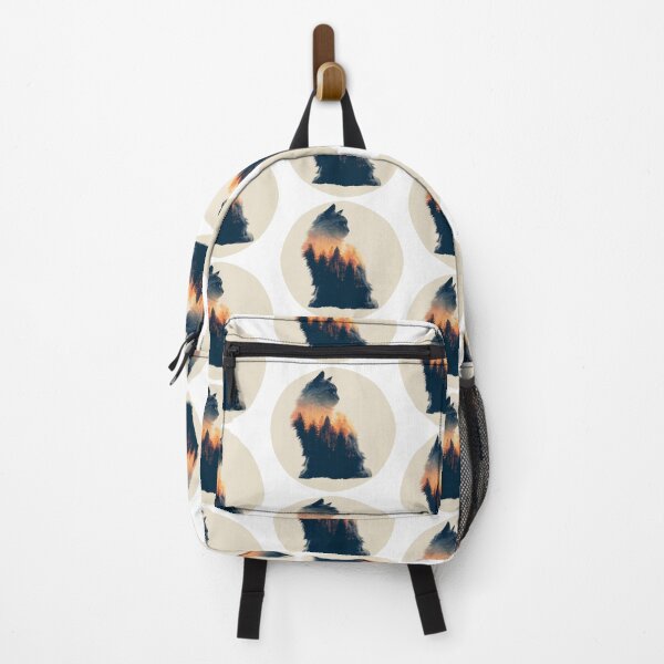 Item preview, Double Exposure Cat Warm Forest Nature Art designed and sold by Nebulorum.