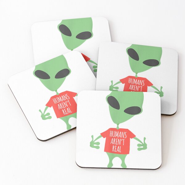 Item preview, Funny Alien Humans Aren't Real Cute UFO Gift Men Women designed and sold by HectorYuTuvm.