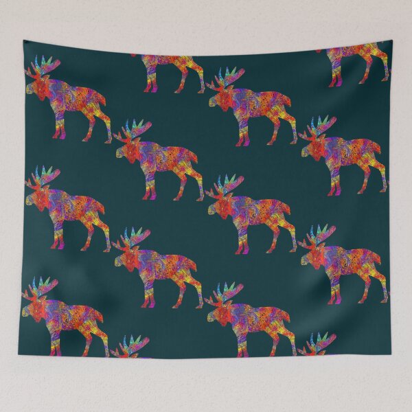 Item preview, Canadian Moose Abstract Paint Wildlife   designed and sold by StaticAppare.