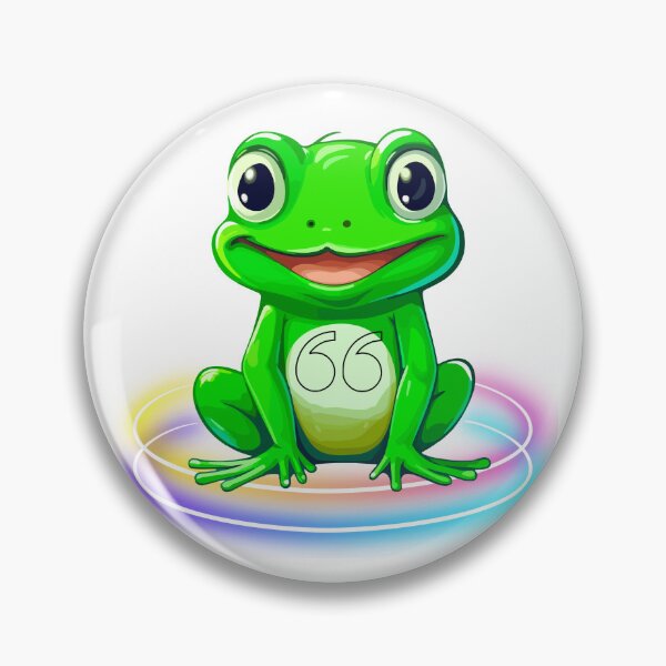 Item preview, Cute Green Frog with Big Eyes and Lucky 66 Lucky Cute Green Frog with Big Eyes and Number 66 designed and sold by Happyfreedom.