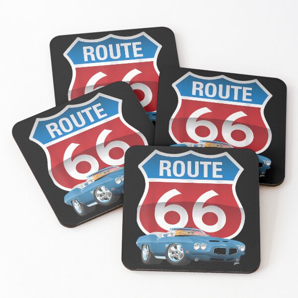 Item preview, America'S Highway Historic Route 66 And  Car Cartoon 273 designed and sold by KACIKIMBER4.