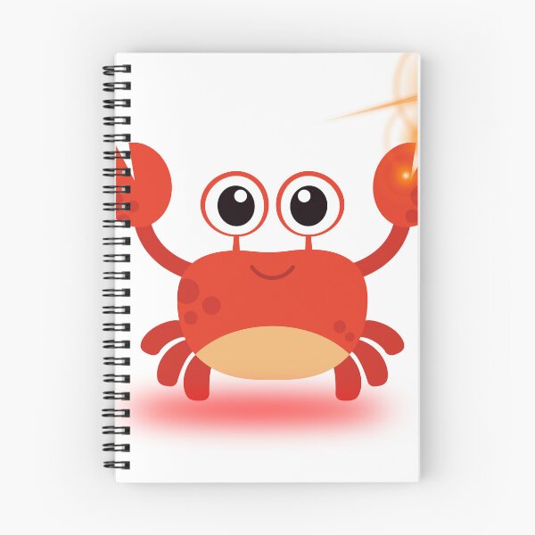 Item preview, Cute Red Crab Cartoon with Big Eyes ,Cute Red Crab Cartoon with Big Eyes and Happy Smile designed and sold by Happyfreedom.