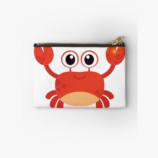 Item preview, Cute Red Crab Cartoon with Big Eyes ,Cute Red Crab Cartoon with Big Eyes and Happy Smile designed and sold by Happyfreedom.