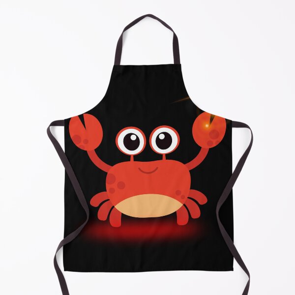 Item preview, Cute Red Crab Cartoon with Big Eyes ,Cute Red Crab Cartoon with Big Eyes and Happy Smile designed and sold by Happyfreedom.