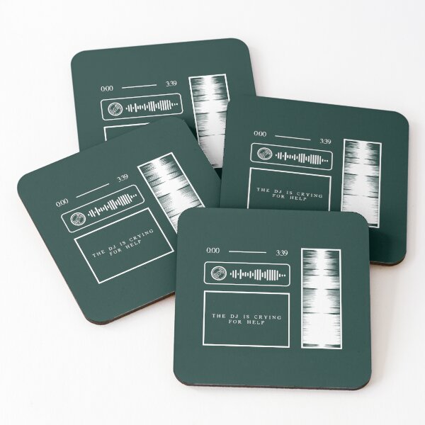 Item preview, The DJ is Crying For Help Audio Graphics (WSpotify Code) designed and sold by BloomAndBeeT.