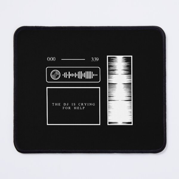 Item preview, The DJ is Crying For Help Audio Graphics (WSpotify Code) designed and sold by BloomAndBeeT.