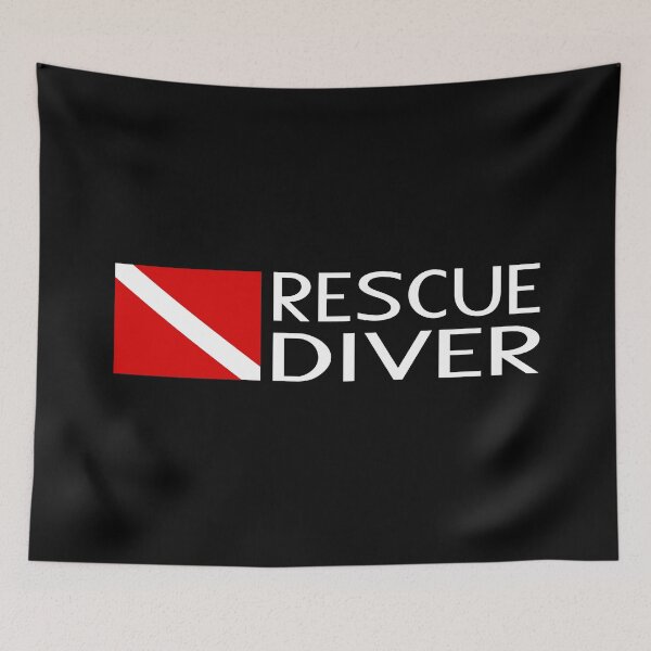 Item preview, Diving: Diver Flag & Rescue Diver designed and sold by Jared Davies.