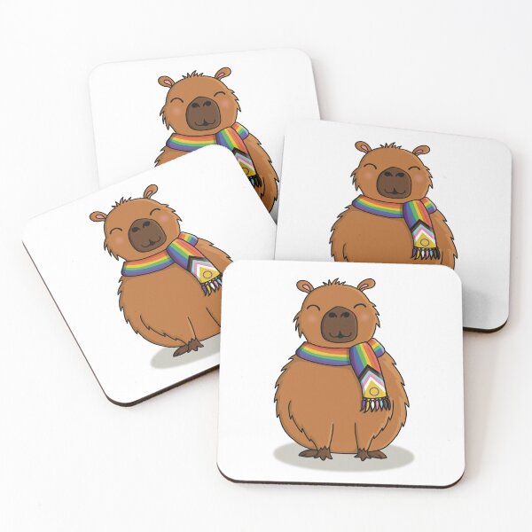 Item preview, Everlasting Capybara (Pride Scarf) designed and sold by TheCornerOnline.