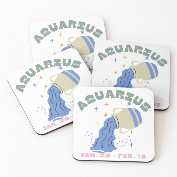 Item preview, Aquarius Astrology Zodiac January February Birthday  designed and sold by Post Haste Art.