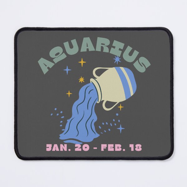 Item preview, Aquarius Astrology Zodiac January February Birthday designed and sold by Post Haste Art.