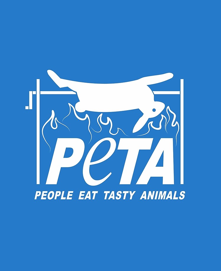 People Eat Tasty Animals PETA Parody Logo