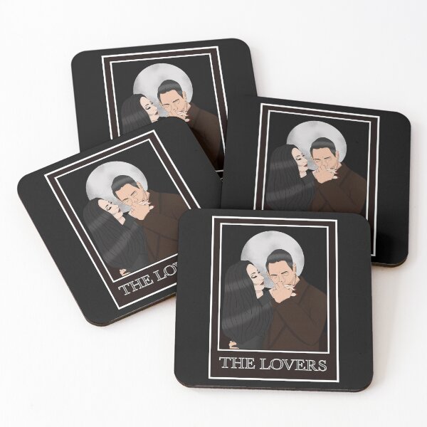 Item preview, Gomez  Morticia Addams - The Lovers Tarot Cards designed and sold by QuriousShopp.