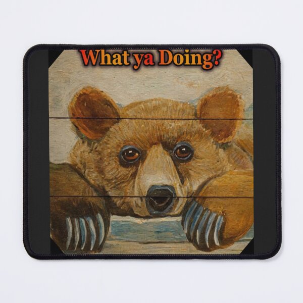 Item preview, Peeping Bear, "What ya Doing?" designed and sold by Laugh a Lot Folk Art.