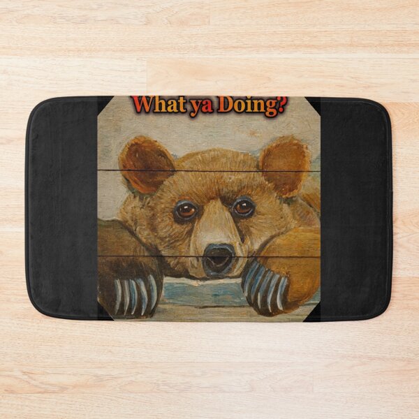 Item preview, Peeping Bear, "What ya Doing?" designed and sold by Laugh a Lot Folk Art.