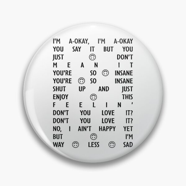Item preview, AJR - Way Less Sad Inspired Lyric Art designed and sold by YunhiStyleMV.