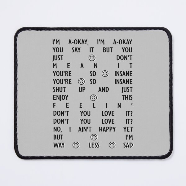 Item preview, AJR - Way Less Sad Inspired Lyric Art designed and sold by YunhiStyleMV.