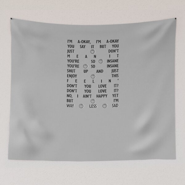 Item preview, AJR - Way Less Sad Inspired Lyric Art designed and sold by YunhiStyleMV.