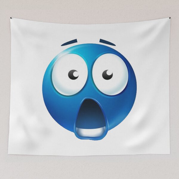 Item preview, Blue Amazed Emoji designed and sold by Chanceuckert.