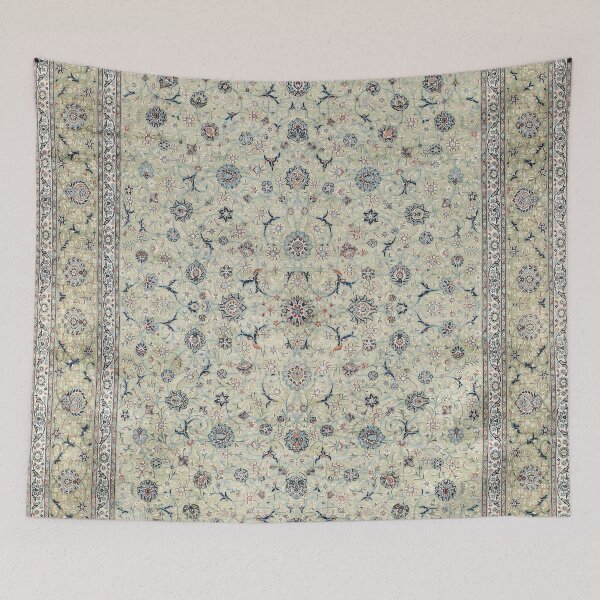 Item preview, Kashan Isfahan Persian Carpet Print designed and sold by Vicky Brago-Mitchell®.
