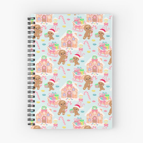 Item preview, Kawaii Christmas candy land Seamless Pattern | Cute Gingerbread, Sleigh, candy cane designed and sold by Sunnyneststudio.