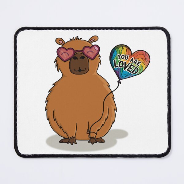 Item preview, Everlasting Capybara (Rainbow You Are Loved) designed and sold by TheCornerOnline.