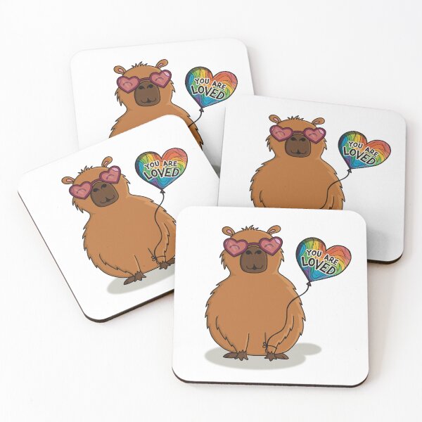 Item preview, Everlasting Capybara (Rainbow You Are Loved) designed and sold by TheCornerOnline.