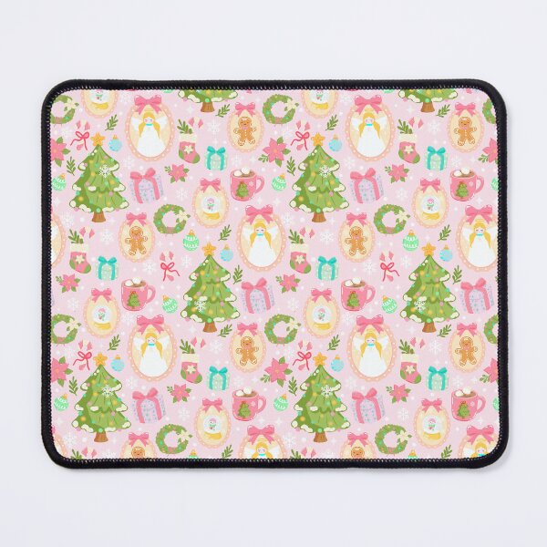 Item preview, Kawaii Christmas Wonderland Seamless Pattern | Cute tree, gingerbread, candy cane designed and sold by Sunnyneststudio.