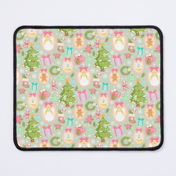 Item preview, Patrón sin costuras de Navidad kawaii | Árbol, pan de jengibre y bastón de caramelo designed and sold by Sunnyneststudio.