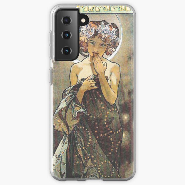 HD. The Moon and the Stars, (number 1 from serie of 4) by Alphonse Mucha (1902) HIGH DEFINITION Samsung Galaxy Soft Case